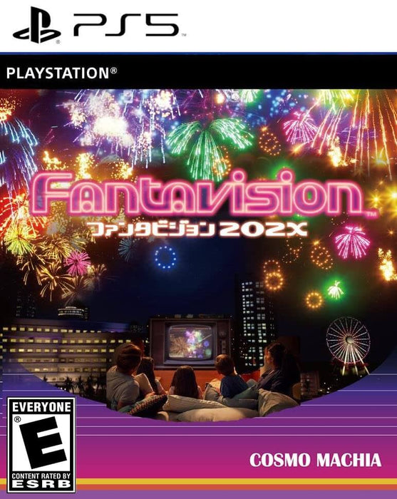 Official cover art for Fantavision 202X on Default Title, featuring vibrant fireworks lighting up the night sky as a group watches from a cozy setting. Buy your Fantavision 202X PS5 CD Key instantly at RushGame.co for fast digital delivery