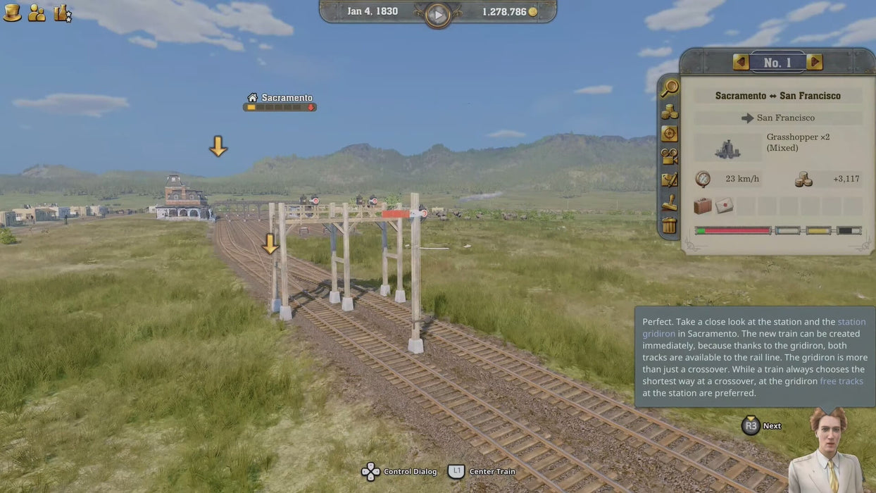 Track grid layout and signal system near Sacramento in Railway Empire 2: Deluxe Edition on PC. Plan, build, and optimize your railway lines with a digital Steam CD key from RushGame.co