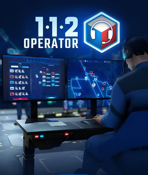 112 Operator PC Steam Cover – Manage emergency services in this realistic simulation game. Take control of dispatch centers, handle crises, and save lives. Get your key now at RushGame.co with instant delivery."