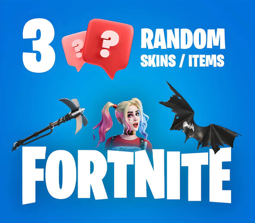 3 Random Fortnite Skins/Items Epic Games CD Key – Unlock three exciting Fortnite cosmetics, including skins, pickaxes, and gliders. Get your digital fortnite code now at RushGame.co with instant delivery