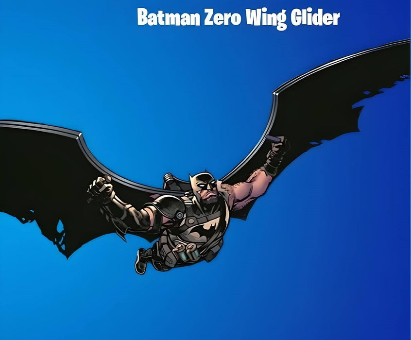 Fortnite Batman Zero Wing Glider – Glide through the skies with this DC crossover item featuring the iconic Batman wings. Available now at RushGame.co with fast digital delivery