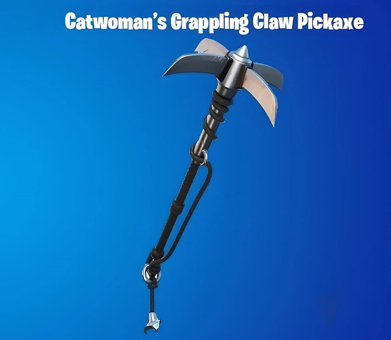 Fortnite Catwoman’s Grappling Claw Pickaxe – Strike with precision using this sleek DC-inspired harvesting tool. Order your Fortnite item today from RushGame.co and enhance your gaming experience.