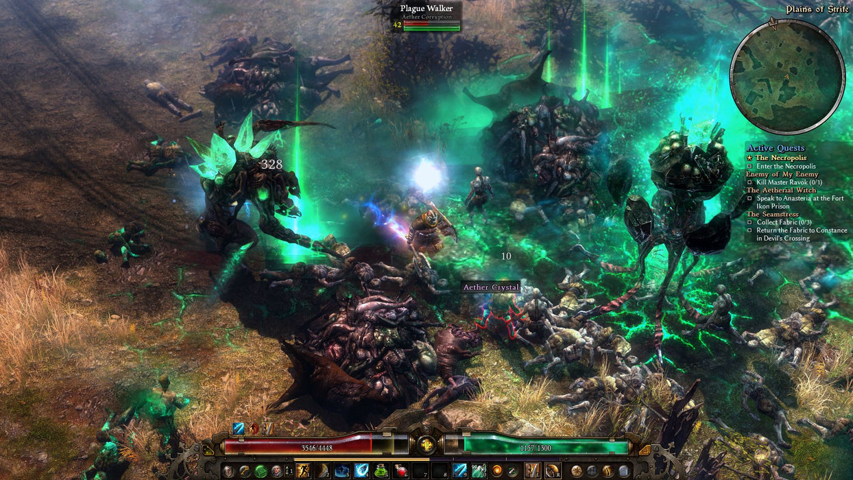 Grim Dawn GOG key - Main character battling monsters 