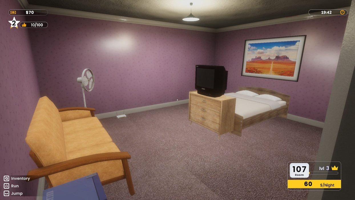 Hotel business simulator - hotel room screenshot