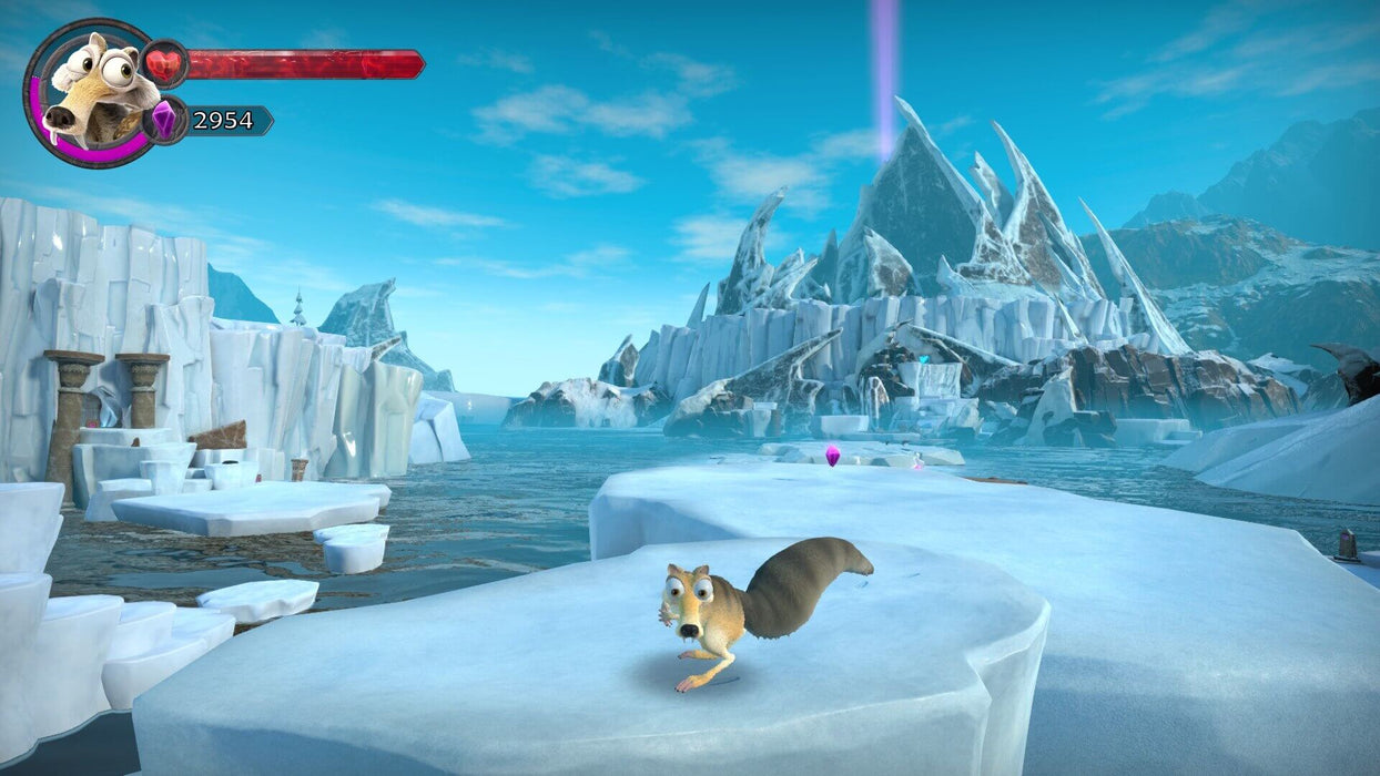 Ice Age: Scrat’s Nutty Adventure xbox screenshot  - scrats in the iceworld