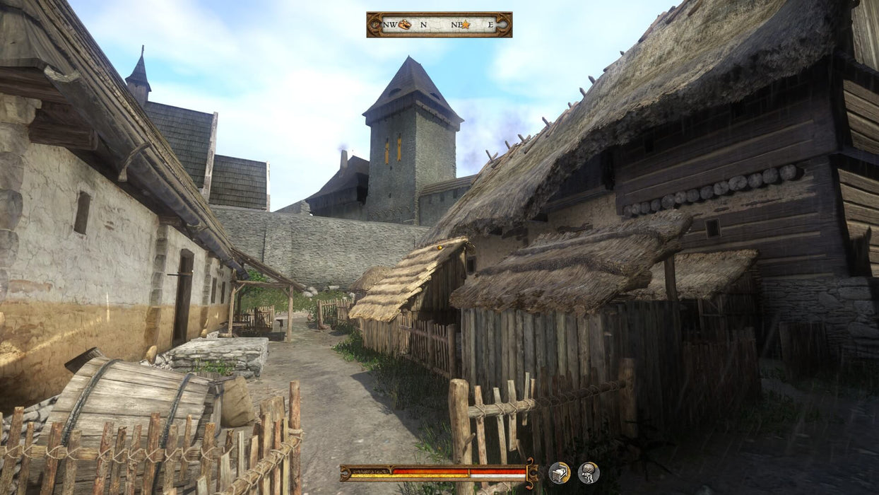 Kingdom Come: Deliverance xbox - Village passage with medieval houses