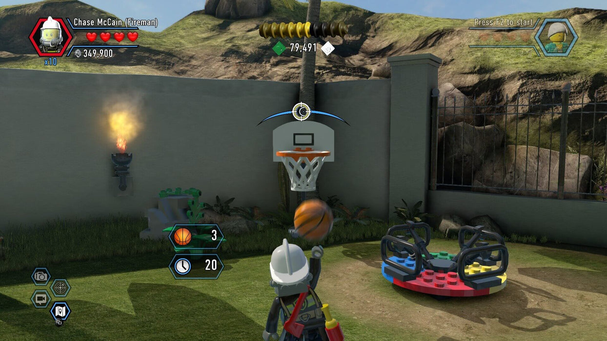 LEGO City Undercover Steam key - gameplay screenshot - main character basketball play