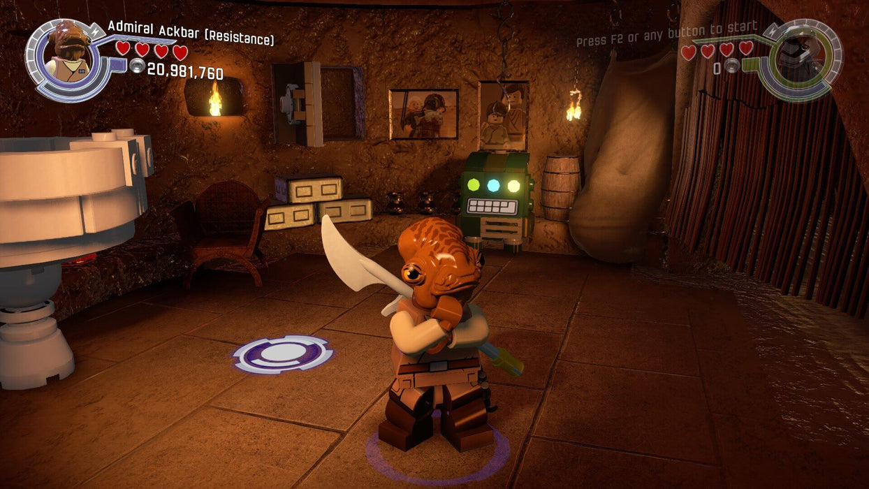 LEGO Star Wars: The Force Awakens Steam Key - gameplay screenshot of Admiral Ackbar