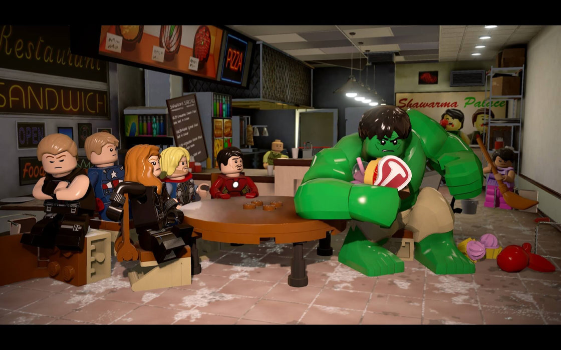 LEGO Marvel Collection XBOX code - gameplay screenshot of main characters 