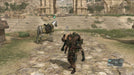 Snake carries an unconscious soldier while his horse stands nearby in Metal Gear Solid V: Ground Zeroes on PC Steam. Purchase the game key at RushGame.co.