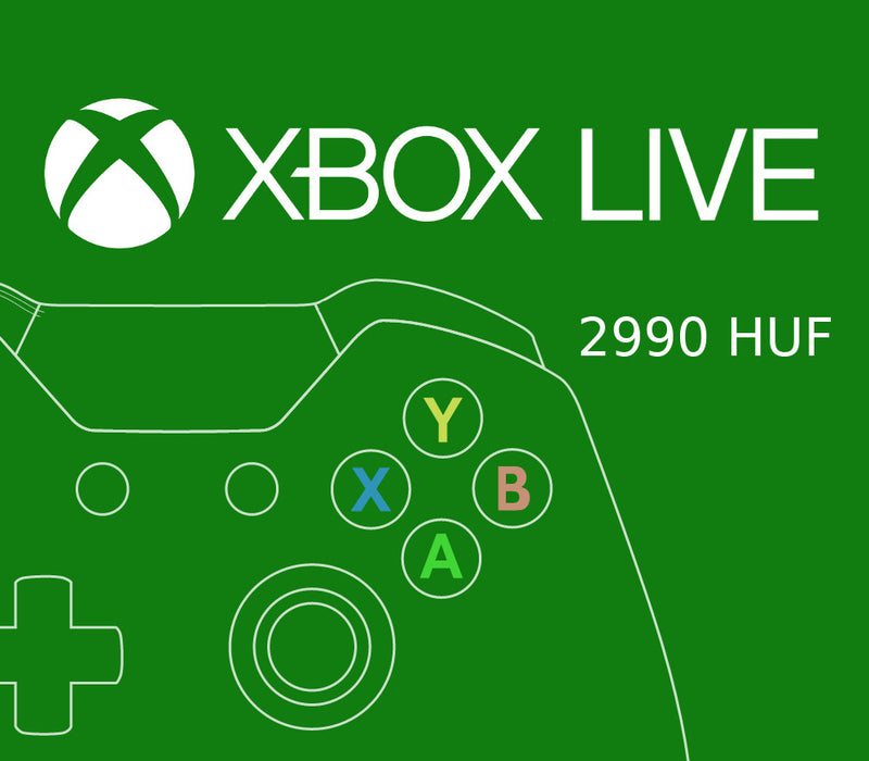 XBOX Live 2990 HUF Prepaid Card HU