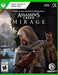 Official cover of Assassin’s Creed Mirage for Xbox One and Xbox Series X|S, featuring the protagonist in an iconic assassin pose with a hidden blade. Get your Assassin’s Creed Mirage Xbox digital key instantly at RushGame.co and embark on a thrilling adventure in Baghdad