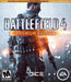 cover art of Battlefield 4 Premium Edition for PC, featuring a soldier standing in heavy rain with a weapon in hand, illuminated by intense orange lighting. Available as an EA Play Origin CD Key at RushGame.co