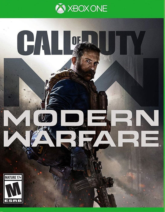 Official cover art of Call of Duty: Modern Warfare Digital Standard Edition for Xbox One, featuring a soldier gripping his weapon in a war-torn setting. Get your Call of Duty: Modern Warfare Xbox One digital key now at RushGame.co for instant access to intense FPS action