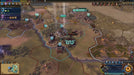 In-game screenshot from Civilization VI: Rise and Fall showing Texcoco and surrounding cities with district improvements and borders. Expand your empire with a genuine Civilization VI: Rise and Fall Steam DLC Key from RushGame.co – get yours now