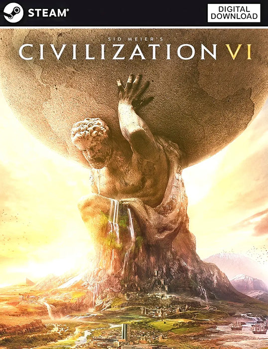 Image of the official Civilization VI cover art for Steam. Unlock the full experience of Civilization 6 with an instant Steam key from RushGame.co and start building your empire today.