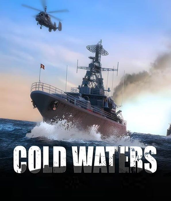 Cover art for Cold Waters, a modern naval warfare simulation where players command submarines and warships. Engage in tactical battles—buy your GOG CD key instantly at RushGame.co