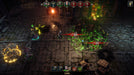 Gameplay screenshot - Turn-based combat scene in Disciples: Liberation on PC Steam, with a strategic grid battlefield filled with spells and attacks. A character unleashes a magical strike, dealing damage to enemies. Get your digital game key at RushGame.co