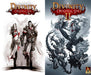 Divinity: Original Sin 1 + 2 Bundle cover art – A high-quality promotional image featuring the cover art of Divinity: Original Sin and Divinity: Original Sin II. The left side showcases two heroes clad in medieval armor, while the right side presents dark, supernatural entities in a dynamic composition. Available as a GOG CD key at RushGame.co