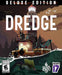 cover art of DREDGE Digital Deluxe Edition for PC Steam, featuring a mysterious fishing boat near a towering lighthouse. Experience an atmospheric fishing adventure with hidden horrors. Buy your digital key instantly at RushGame.co!