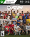 Official cover of EA Sports FC 24 Ultimate Edition for Xbox One and Xbox Series X/S, featuring a diverse lineup of legendary and current football stars. This version includes Dual Entitlement, allowing play on both console generations. Get your EA Sports FC 24 Ultimate Edition CD Key at RushGame.co for instant activation