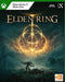 Cover art of Elden Ring for Xbox One and Series X|S, featuring a lone armored warrior kneeling with a sword beneath a glowing Elden Ring symbol in the stormy night sky. Buy Elden Ring Xbox CD Key now at RushGame.co for instant delivery and epic dark fantasy action