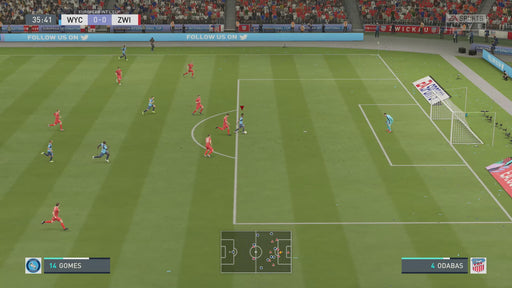 FIFA 20 Ultimate Edition Gameplay Screenshot – Midfield Action
In-game screenshot from FIFA 20 Ultimate Edition on Xbox One, showing a European International Cup match in progress. Enjoy realistic football dynamics and authentic team play. Buy your FIFA 20 Ultimate Edition CD Key at RushGame.co