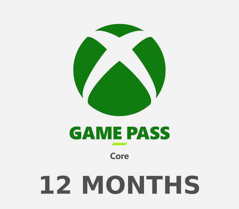 XBOX Game Pass Core 12 Months Subscription Card IN