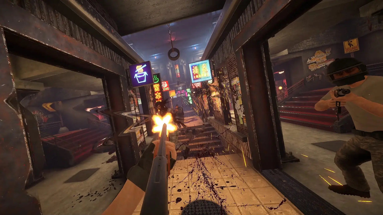 Hard Bullet VR Steam Key – Tactical shooting in a VR urban arena: The player wields a shotgun in a close-combat VR firefight with enemies in destructible environments. Purchase Hard Bullet Steam key instantly at RushGame.co