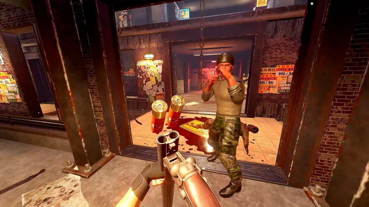 Hard Bullet VR Steam Key – Physics-driven VR sandbox mayhem: Screenshot of Hard Bullet’s dynamic VR combat with enemies reacting realistically to player attacks. Buy Hard Bullet Steam key for immersive VR action today at RushGame.co