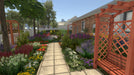 House Flipper Garden DLC Steam - Flower-filled garden with a path in the middle