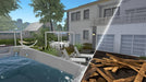 House Flipper Garden DLC Steam - Pool with jacuzzi and sun loungers