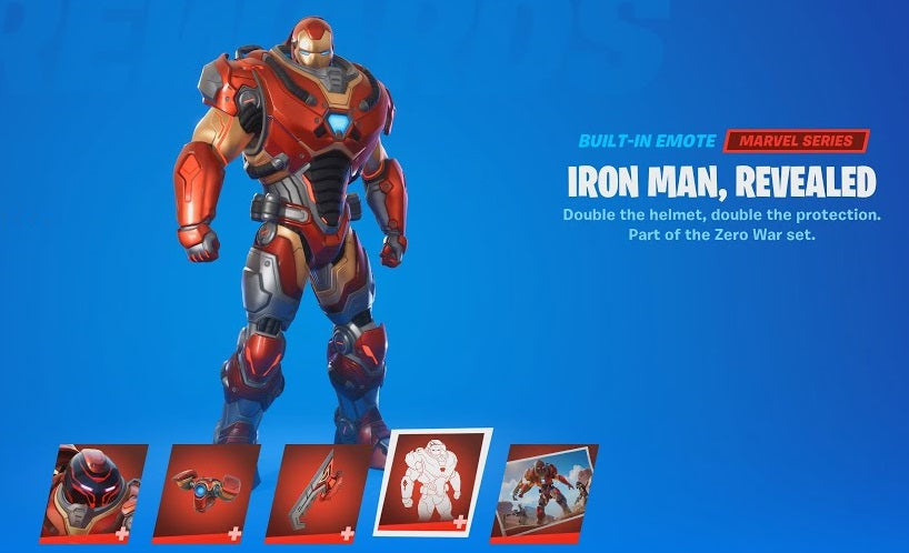 Fortnite Iron Man Zero Outfit DLC Epic Games CD Key