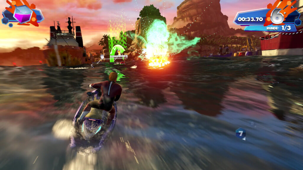 kinect sports rivals xbox one - screenshot of jet ski 