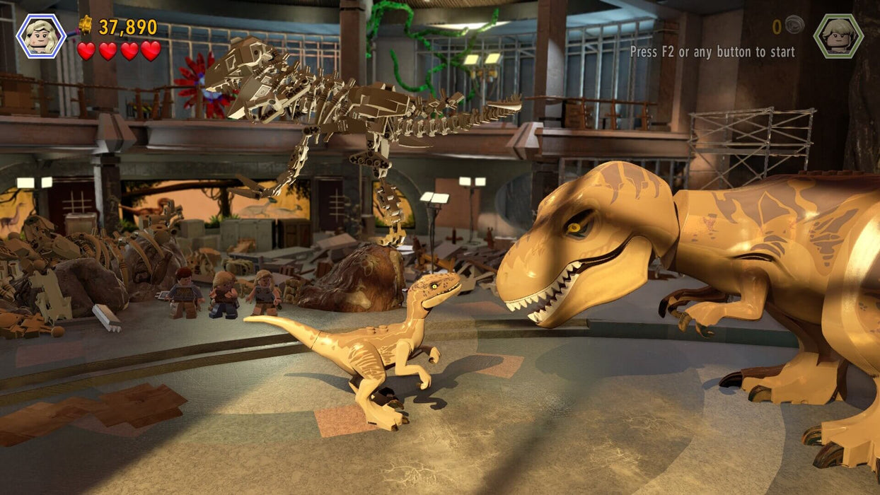 LEGO Jurassic World XBOX key - screenshot of two dinosaurus 