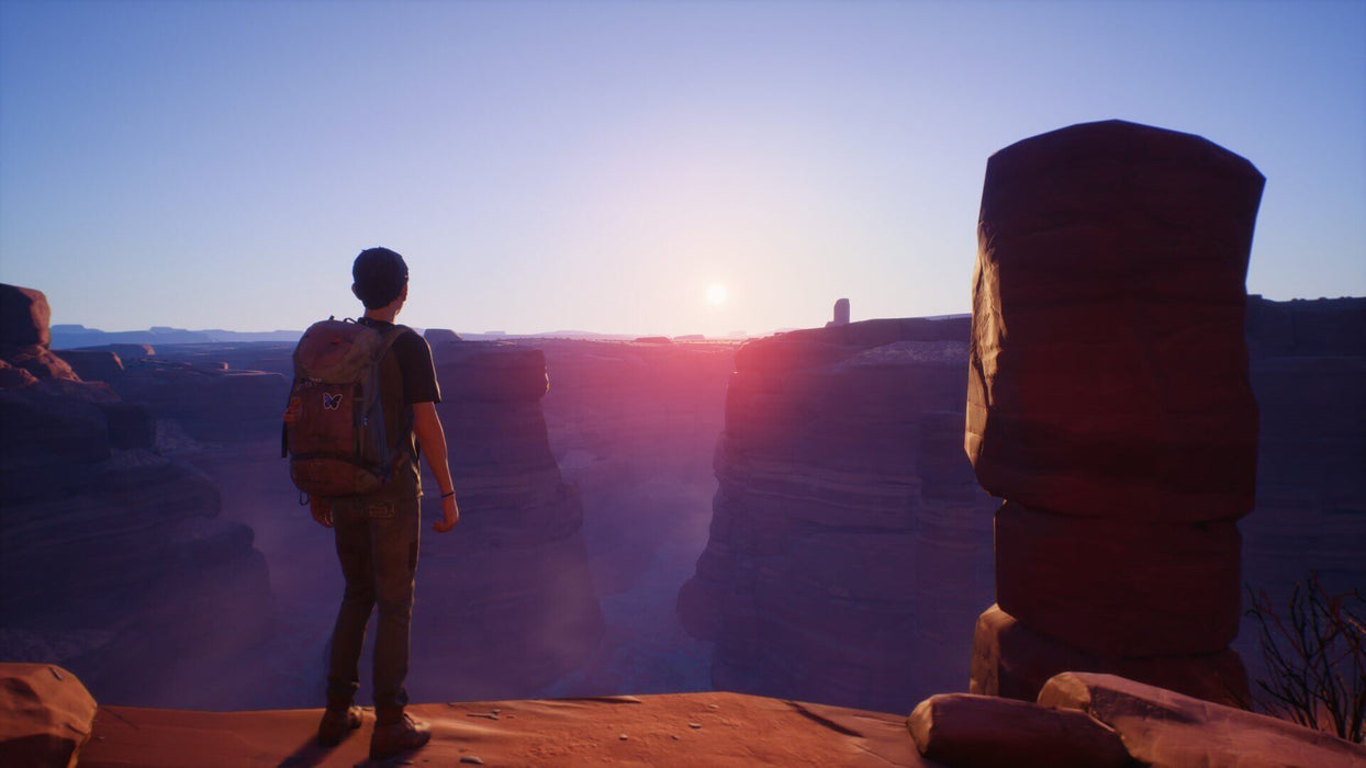 Life is Strange 2 Complete Season Steam code - gameplay screenshot of sunset in the mountains 