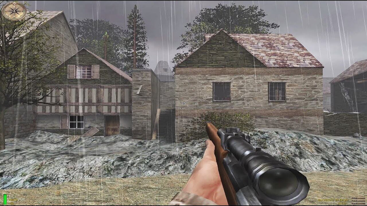 Play through atmospheric missions, including a rainy village setting, while using a sniper rifle to take down enemies from afar. Explore this WWII classic on PC with GOG at RushGame.co