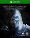 Box art for Middle-Earth: Shadow of Mordor Game of the Year Edition on Xbox One, featuring the dual-faced protagonist Talion merged with a Wraith. Purchase your Shadow of Mordor GOTY Xbox One CD Key US at RushGame.co and dive into an epic open-world battle across the dark realm of Mordor