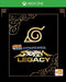 Cover art for Naruto Shippuden: Ultimate Ninja Storm Legacy on Xbox One, featuring a minimalist golden Leaf Village symbol and bold title typography on a black background. Experience the complete ninja saga—buy your Xbox key now at RushGame.co and unlock the legacy instantly
