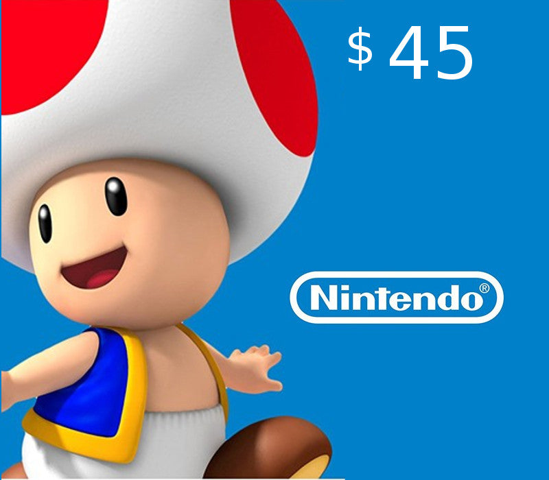 Nintendo eShop Prepaid Card $45 CA Key