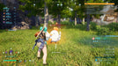 Palworld Xbox gameplay screenshot featuring a Pal Sphere mid-capture against a rocky cliff, showing a 95% capture rate. Experience the thrill of catching Pals—available now at RushGame.co with instant CD key delivery