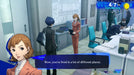 In-game school dialogue scene from Persona 3 Reload PC Steam, with a teacher speaking to the main character in a staff room. Dive into daily life and battles—buy Persona 3 Reload digital code now at RushGame.co