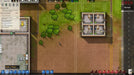 op-down building view in Prison Architect on PC, showing trees, offices, and administrative rooms under construction. Buy the official Steam CD key now at RushGame.co and take control of every detail.