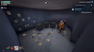 Project Winter screenshot featuring a survivor inside a dark bunker surrounded by crates and scattered supplies. Secure your digital Steam CD Key for Project Winter at RushGame.co and outsmart traitors in an icy wilderness