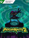 Official game cover for Psychonauts 2 on Xbox One and Xbox Series X|S, showcasing the stylized protagonist Raz atop a psychic portal. Buy your Psychonauts 2 Xbox key instantly at RushGame.co
