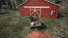 Screenshot from Ranch Simulator (PC Steam) showing a player transporting meat in a vehicle toward a red barn — experience realistic ranching gameplay by activating your CD Key from RushGame.co