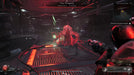 Gameplay screenshot from Remnant II Ultimate Edition on PC showing a player battling a grotesque boss called "The Progeny" in a dark sci-fi environment. Get your Steam digital key at RushGame.co and face terrifying creatures across dimensions