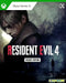 artwork for Resident Evil 4 (2023) Deluxe Edition, showcasing Leon in a foggy, eerie forest. Secure your digital game key instantly at RushGame.co.