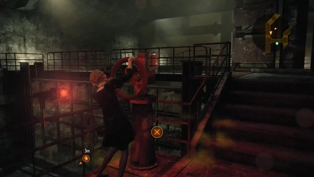 Young Natalia struggles to turn a red valve in a gloomy industrial setting in Resident Evil Revelations 2. Purchase your Xbox One digital code instantly from RushGame.co