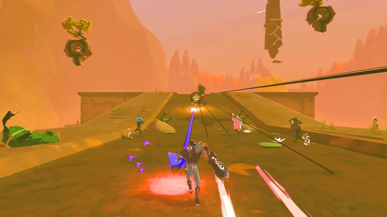 Intense co-op action screenshot from Risk of Rain 2 + Survivors of the Void Bundle on PC Steam, with a group of survivors fighting powerful bosses and enemies on a mysterious alien world. Unlock this bundle at RushGame.co for hours of multiplayer excitement